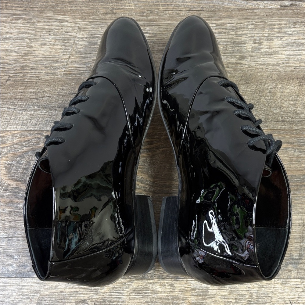 Rebecca Minkoff Black Patent Leather Oxford Shoes (Size 8M) - Picture 4 of 9